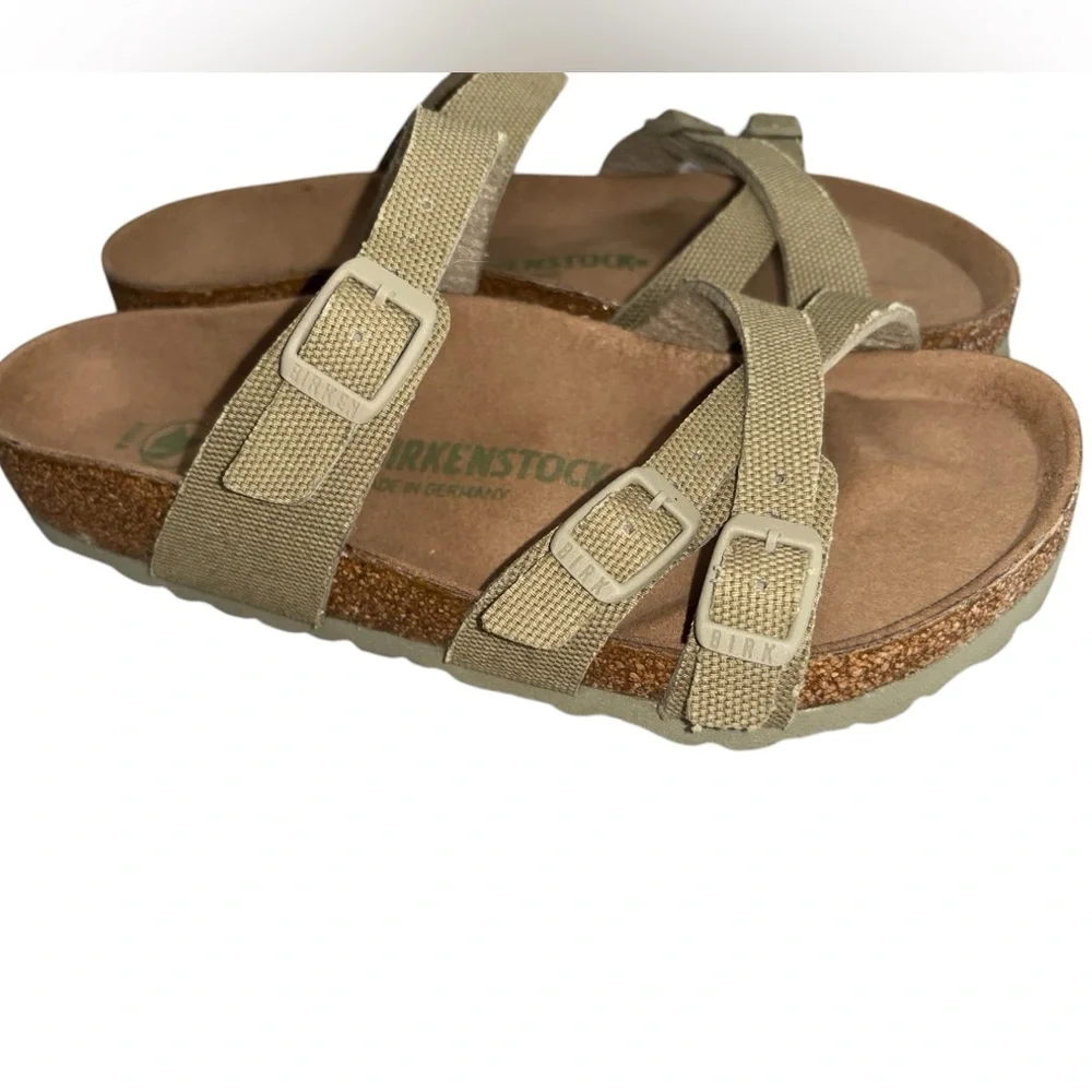 Birkenstock Franca Vegan Canvas Sandals NEW without tags or box 38/7-7.5 - Picture 4 of 9